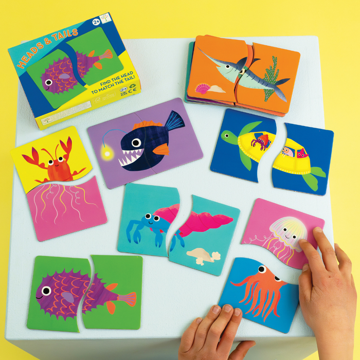 Heads & Tails Game | Educational Children's Toy | Floss & Rock