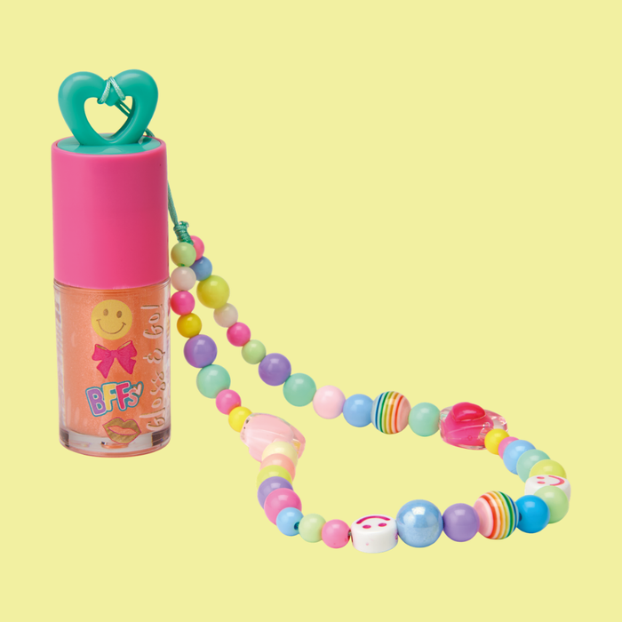 Lip Gloss & Charm Set | Children's Play Make-Up | Floss & Rock