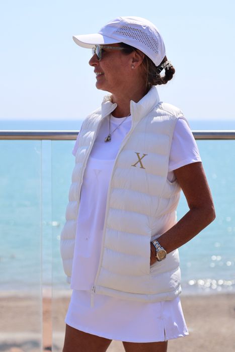 PadelXElite Premium White Padel Gilet