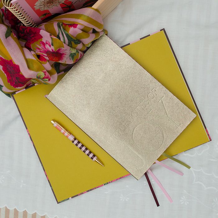 WOODVALE STUDIOS _ JOY GOLD PU PERFECT BOUND B5 NOTEBOOK