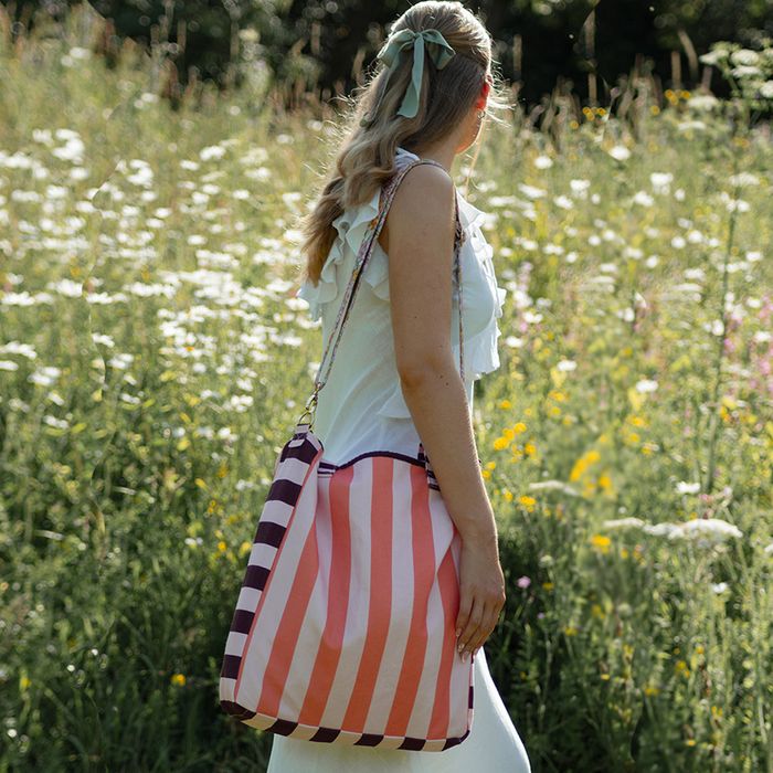 WOODVALE STUDIOS _ JOY STRIPE TOTE BAG 