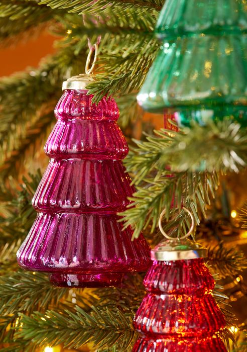 Bright Recycled Glass Decorations & Candle Holders
