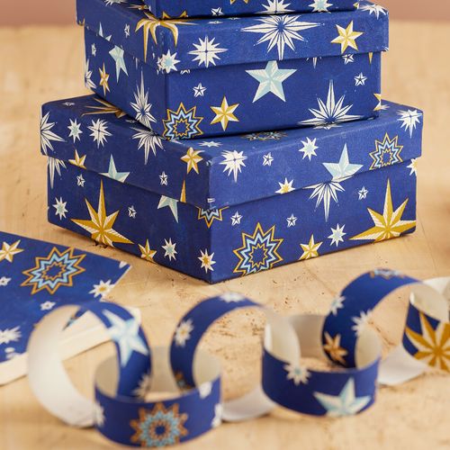 Celestial Block Print Paper Collection