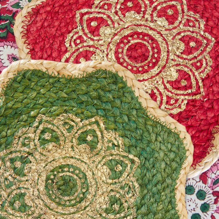 Foiled Wavy Jute Placemats