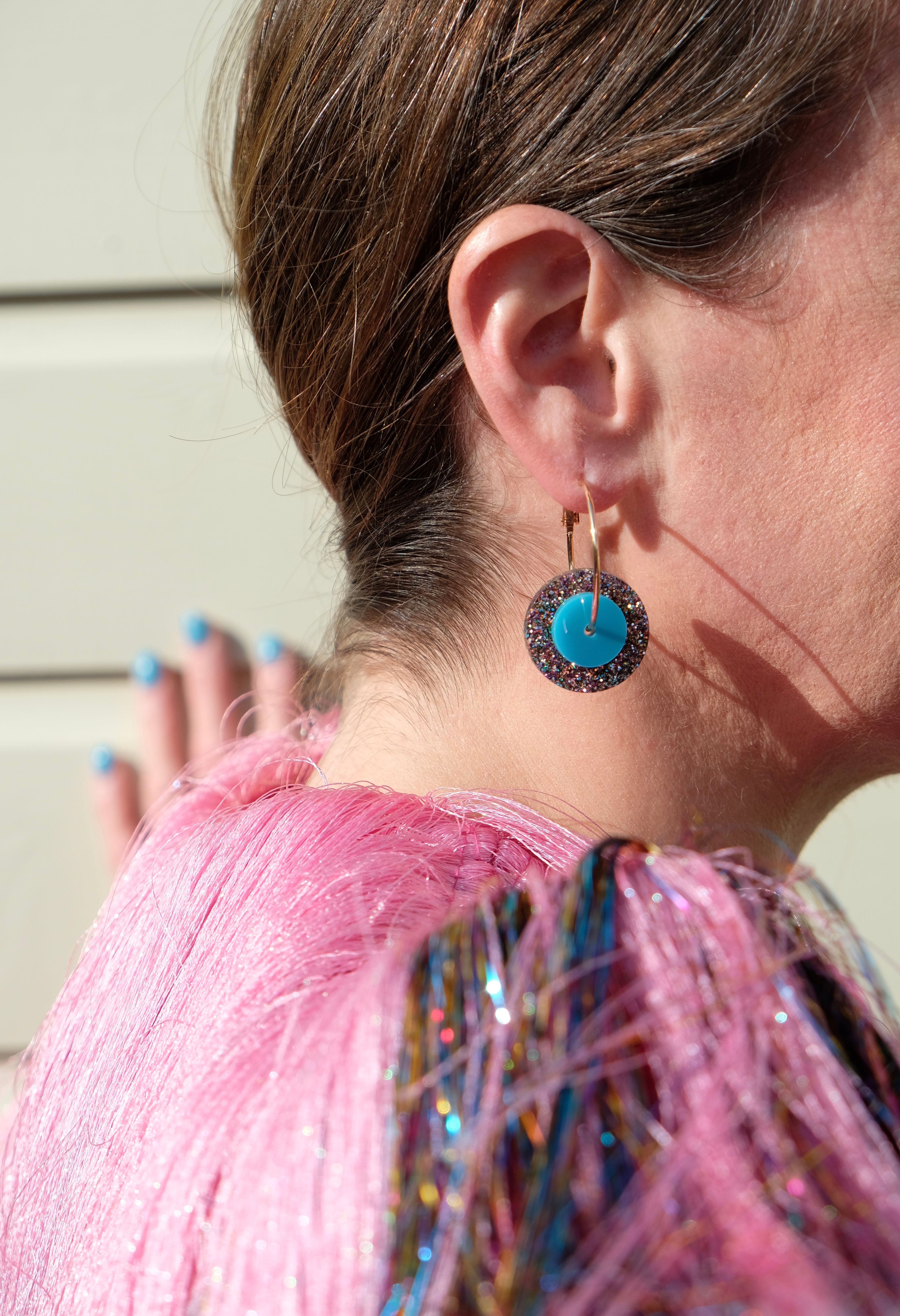 Chloe Sevigny 30mm Gold Plated Hoops