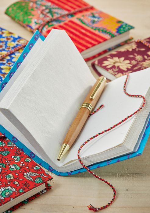 Recycled Sari Notebooks & Keyring/Purse