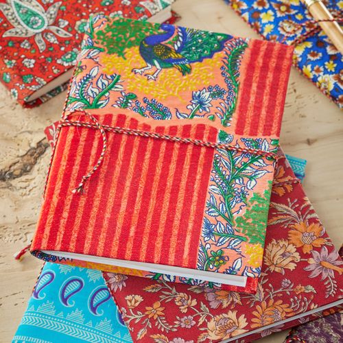 Recycled Sari Notebooks & Keyring/Purse