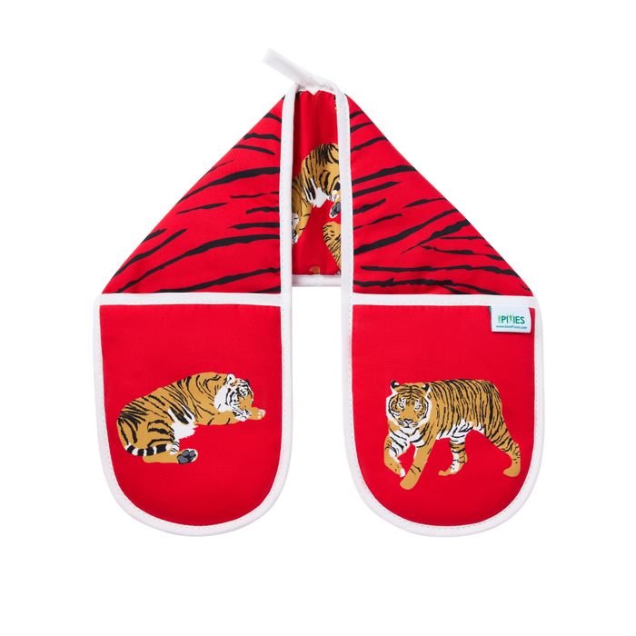 Stunning Red Tiger Ovengloves- bring the wild inside