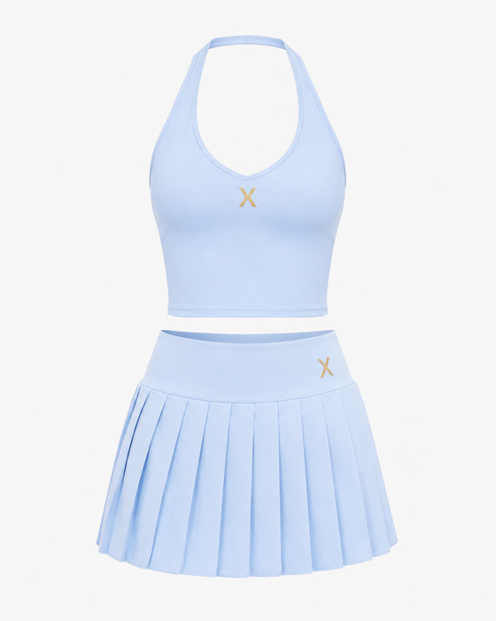 PadelXElite Halter Neck Performance Top & Pleated Skort Collection