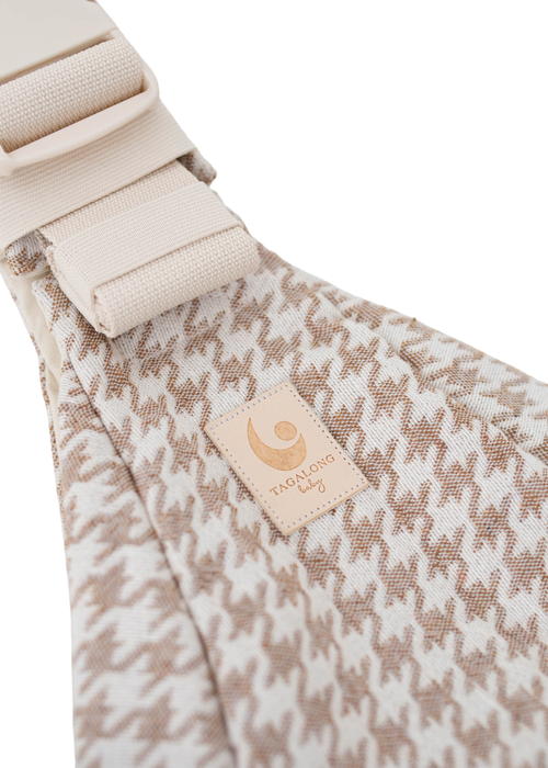 TAGALONG Baby Carrier - Beige Houndstooth