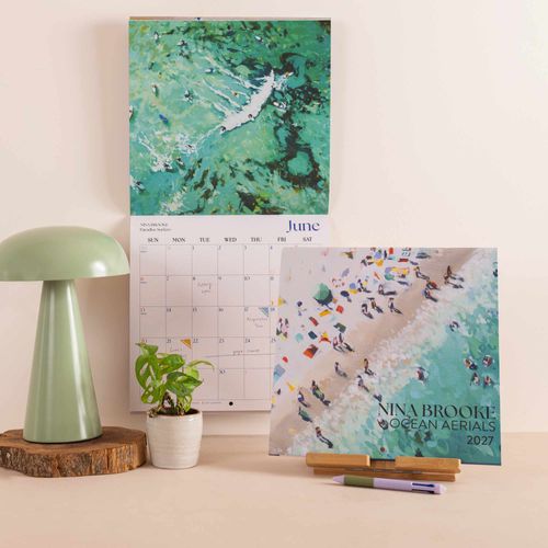 Nina Brooke Ocean Aerials 2027 LP Calendar