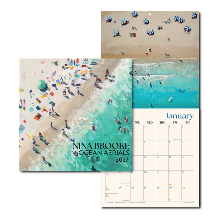 Nina Brooke Ocean Aerials 2027 LP Calendar