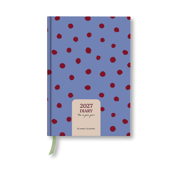 A5 Purple Polka 2027 Diary 