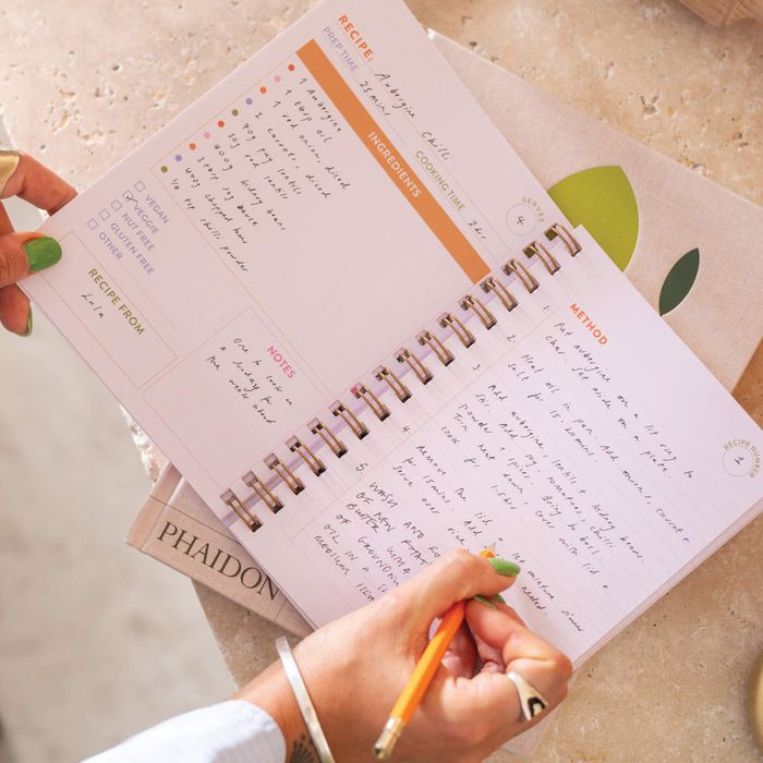 A5 Kitchen Dancing Recipe Journal