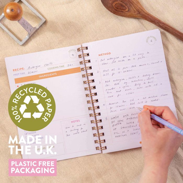 A5 Kitchen Dancing Recipe Journal