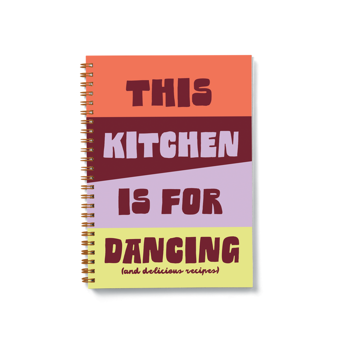 A5 Kitchen Dancing Recipe Journal
