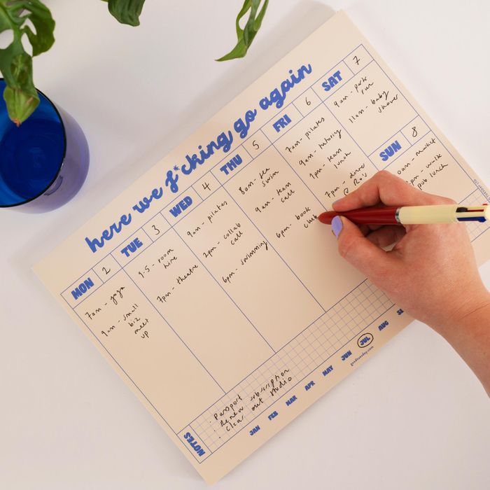 Here We Go Again A4 Weekly Planner Pad