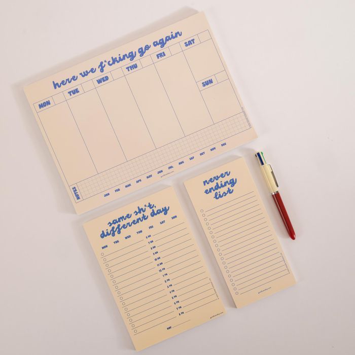Here We Go Again A4 Weekly Planner Pad