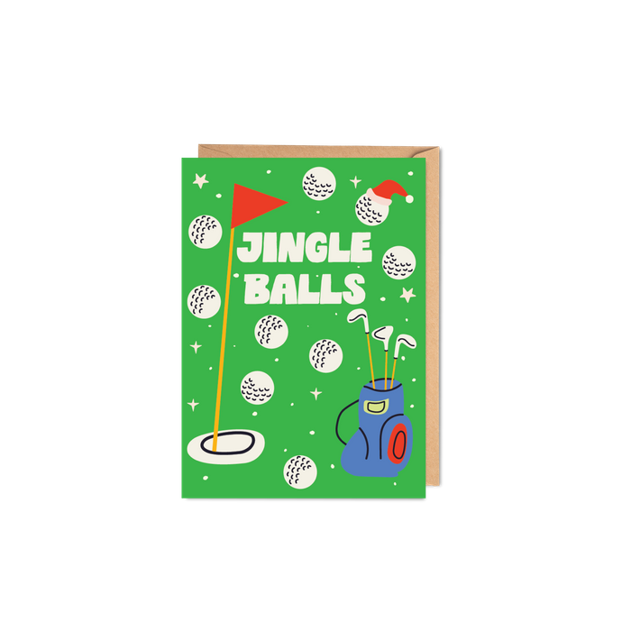 6 Jingle Balls Christmas Card