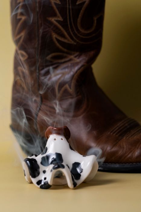 Black and White Cowboy Ghost