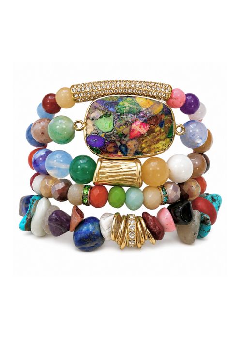 Natural Stone Bracelet Stacks