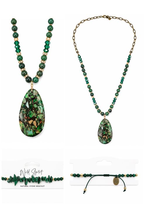 Natural Stone Statement Necklaces