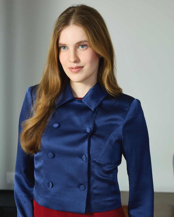 Silk Boat Neck Dress & Double-Breasted Textured Silk Jacket Set 