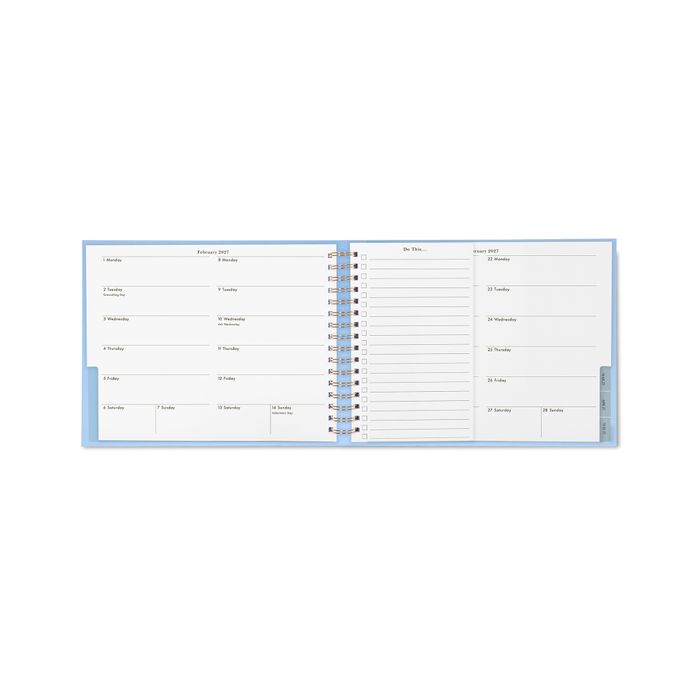 12 Month Planner - Horizontal Spiral - PLANS I MAY CANCEL