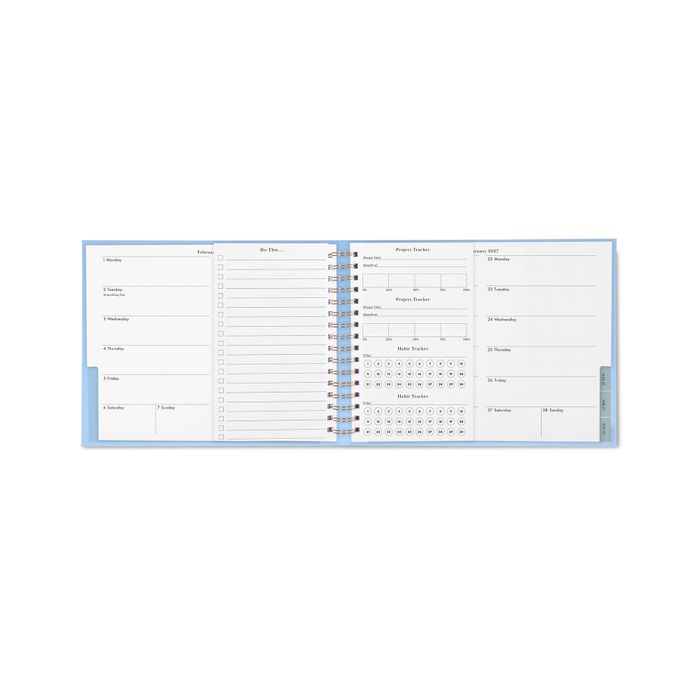 12 Month Planner - Horizontal Spiral - PLANS I MAY CANCEL