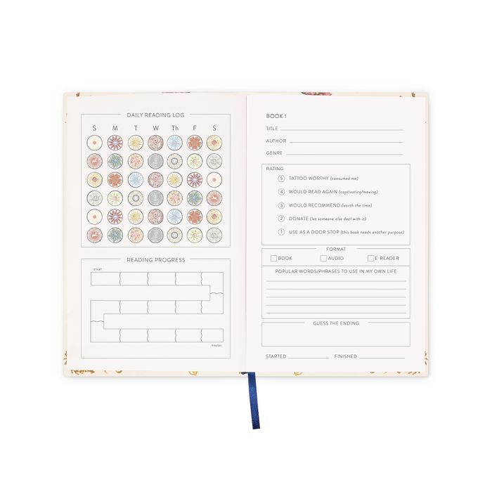 Journal - Reading (Bookcloth) - Brooch Collection