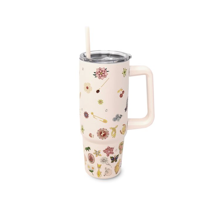 Tumbler with Straw - 30oz (Stainless) - Brooch Collection