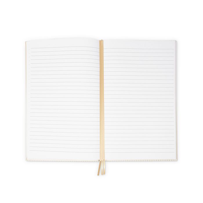 Journal - XL (Leatherette) - Gold Pinstripe