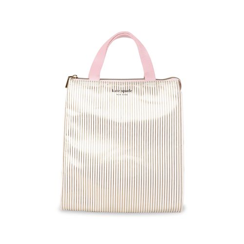 Lunch Bag - Gold Pinstripe