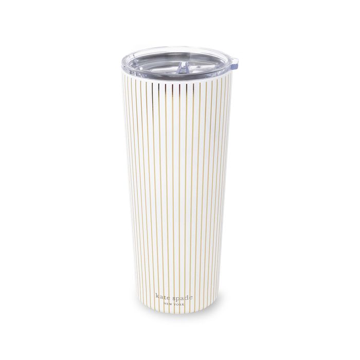 Tumbler - 24oz (Stainless) - Gold Pinstripe