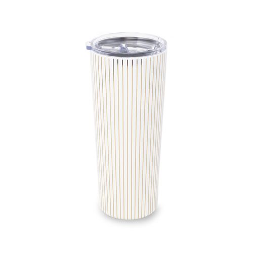 Tumbler - 24oz (Stainless) - Gold Pinstripe