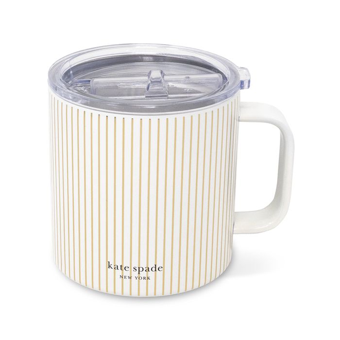 Mug - 16oz (Stainless) - Gold Pinstripe