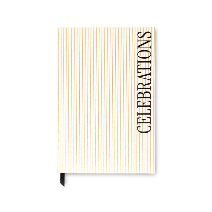 Celebration Planner - Gold Pinstripe