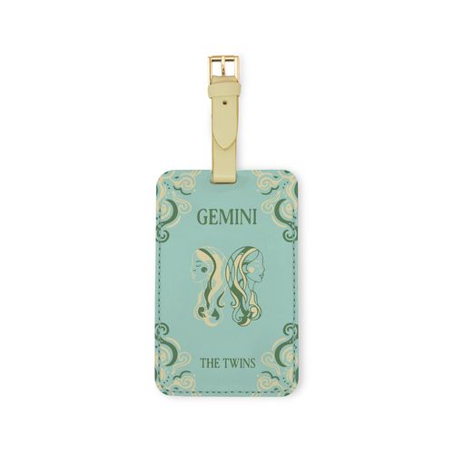 Luggage Tag Set of 2 - Novelty (Leatherette) - GEMINI