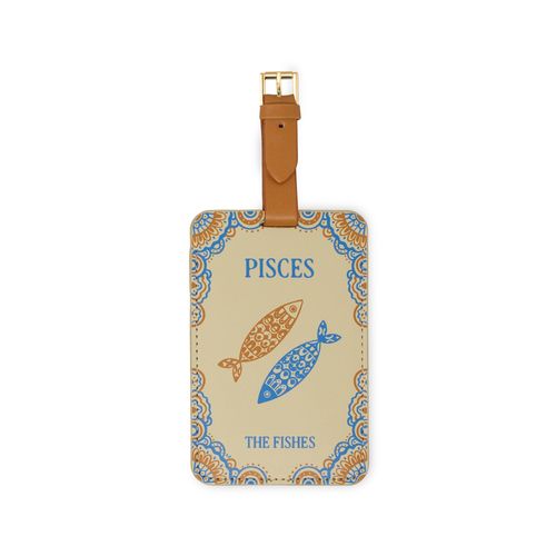 Luggage Tag Set of 2 - Novelty (Leatherette) - PISCES