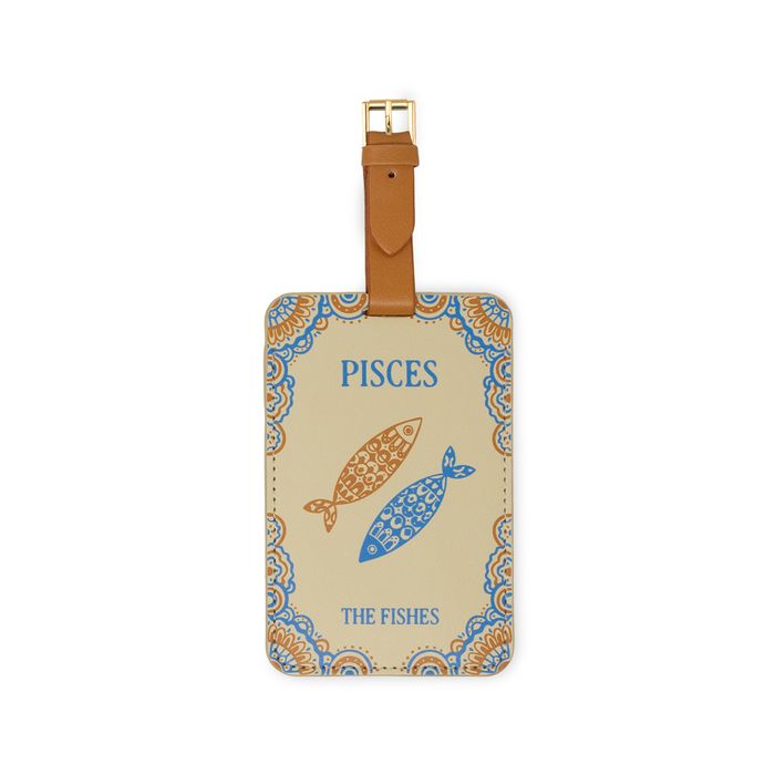 Luggage Tag Set of 2 - Novelty (Leatherette) - PISCES