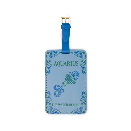 Luggage Tag Set of 2 - Novelty (Leatherette) - AQUARIUS