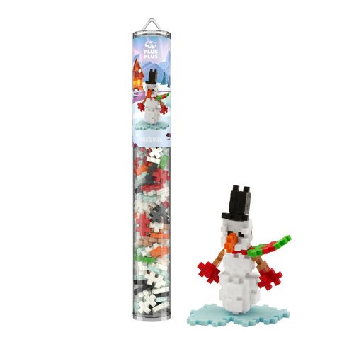 Plus-Plus 100pc Seasonal Tubes - Santa & Snowman