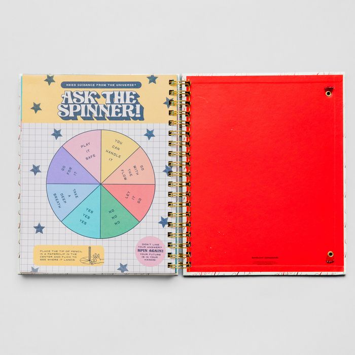 12 Month Large Planner, Bonjour Pattern Ivory