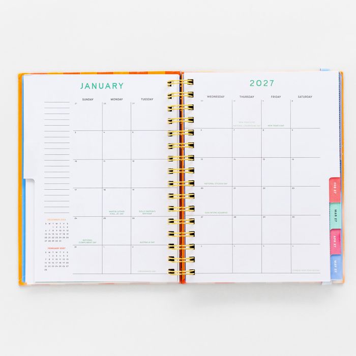 12 Month Medium Planner, Living & Loving It Orange Red