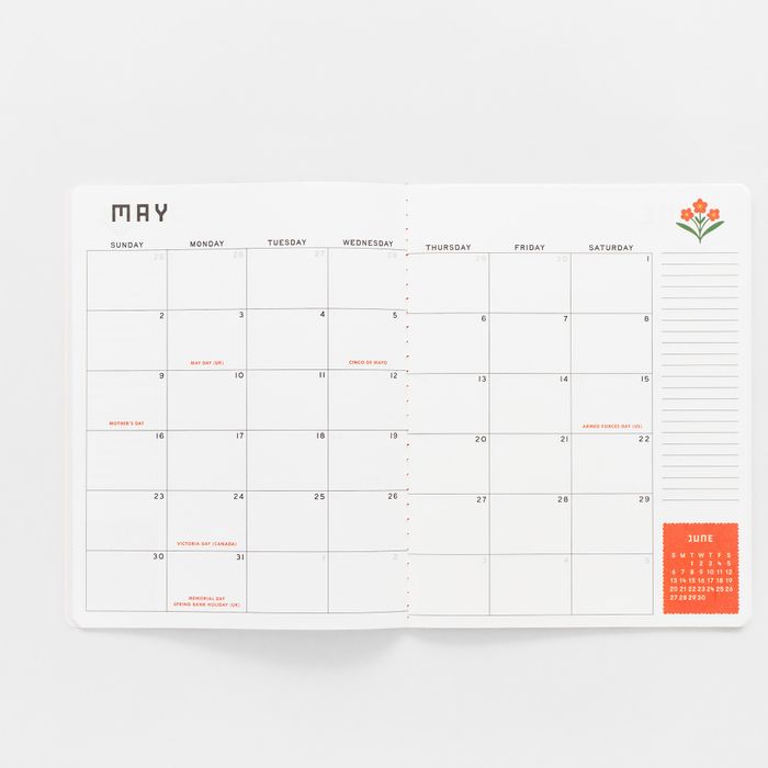 12 Monthly Planner, Icons