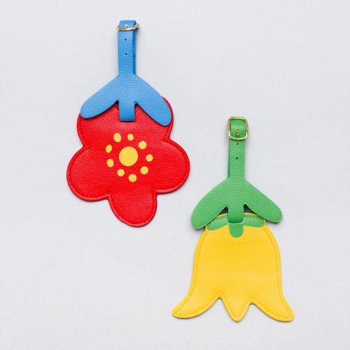 Novelty Luggage Tag Set, Flowers