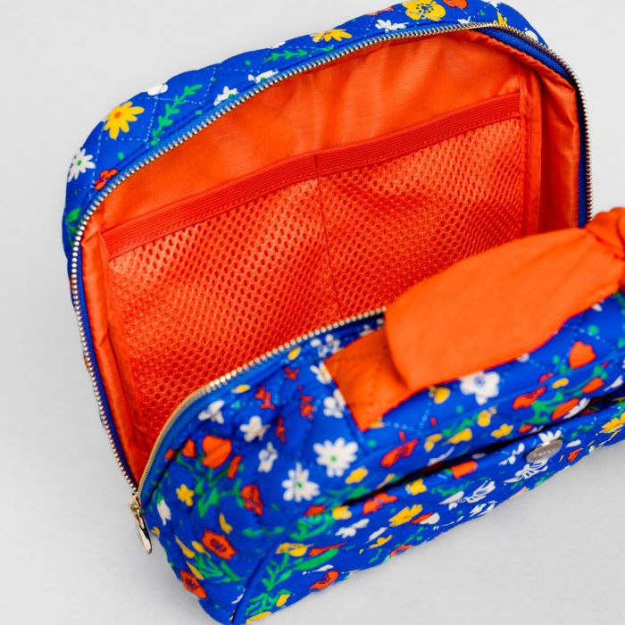 Toiletry Bag - Blue Scandinavian Floral