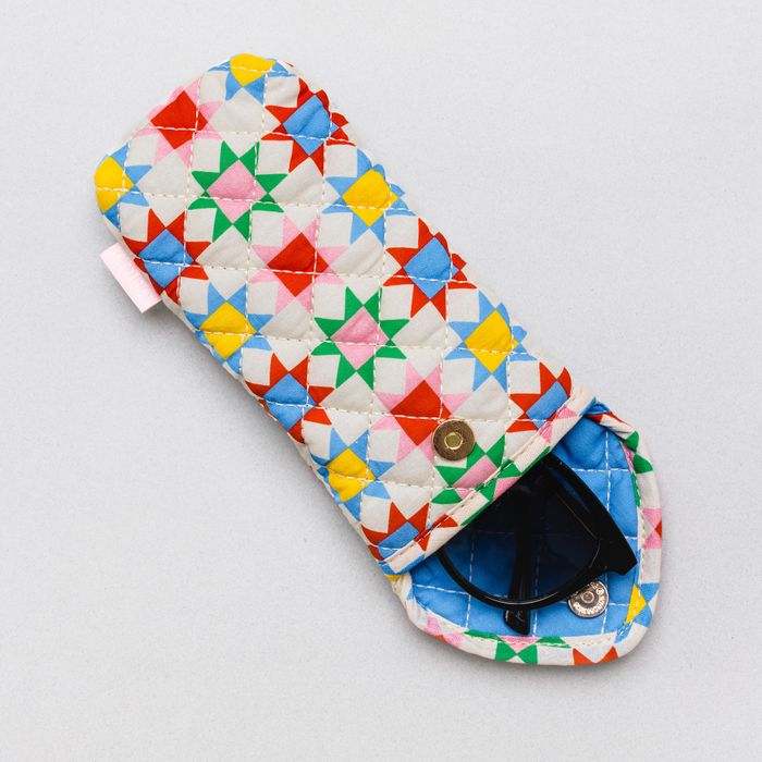 Sunglass Case - Quilted Blocks