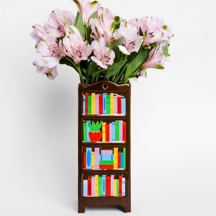 Ceramic Vase, Bookshelf
