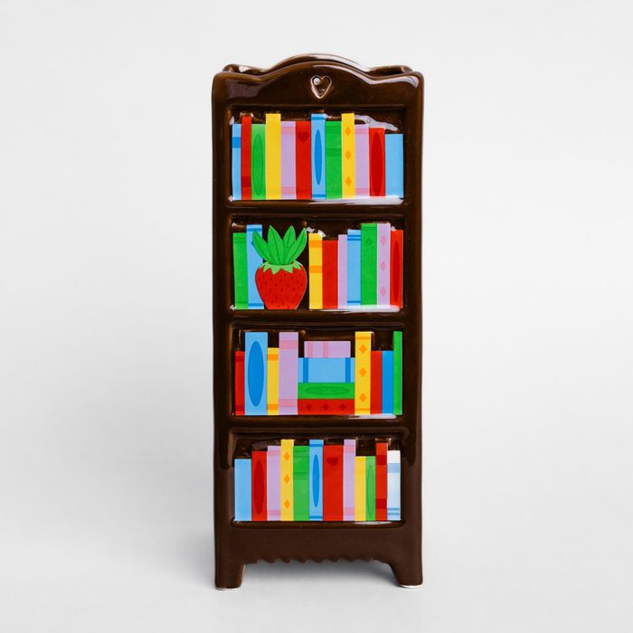 Ceramic Vase, Bookshelf
